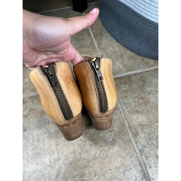 Bed Stu Tan Ankle Boots with Distressed Leather - Picture 8 of 9